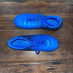 Vibrant Blue Soccer Cleats